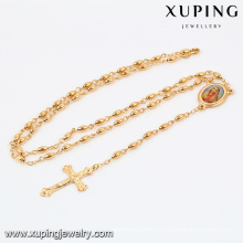 42338 Xuping ювелирные изделия 18k позолоченный крест ожерелье с крест Кулон 